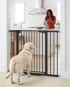 $134 Cumbor 36 Extra Tall Baby Gate, 30-46 Dog Gate Indoor Black