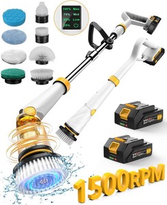 Qimedo Electric Spin Scrubber Q2, 4000mAh Battery, 1500RPM High Power