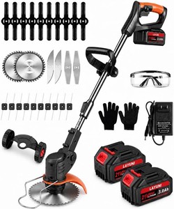 21V Cordless Weed Wacker, 3 in 1 Grass TrimmerEdgerBrush Cutter