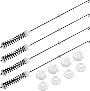 Updated W10780045 Washer Suspension Rods Kit (4 Pack) by Techecook - Replacement for Whirlpool Kenmore Maytag Amana suspension rod W10537442 W10780053 WTW4616FW0 NTW4516FW0 NTW4516FW1 WTW4800BQ1