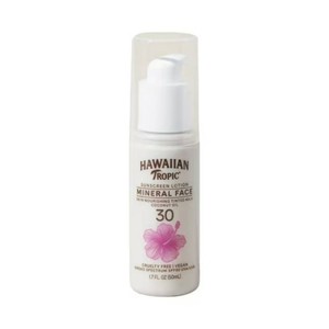 Hawaiian Tropic Mineral Skin Nourishing Milk Sunscreen for Face SPF 30, 1.7oz Travel Size 12 pack