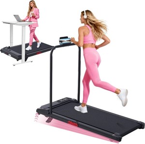 Walking Pad with Incline and Handle Bar, Portable Treadmill for Home Small, Electric Walking Pads Treadmills with Handles, Compact Treadmills with Incline for Small Spaces, 3.0HP, 0.6-7.6MPH, 350LBS