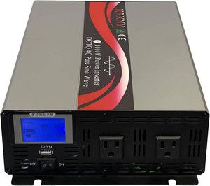 $264 4000W Pure Sine Wave Off Grid Power Inverter 48V DC to 120V AC with USB Port LCD Display 60HZ