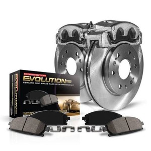 $488 PowerStop Rear Stock Replacement Brake Pad and Rotor Kit with Calipers Fits HONDA Select Models KCOE7727