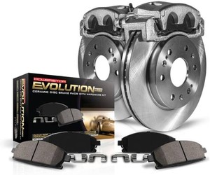 $312 PowerStop Replacement Brake Pad Rotor Caliper Kit Rear KCOE5941