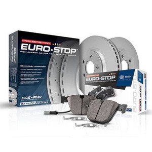 $224 Power Stop Front Euro-Stop ECE-R90 Certified Brake Pad and Rotor Kit ESK7674
