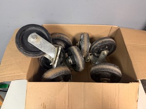 Eight Heavy Duty Swivel Plate Caster Wheels 6