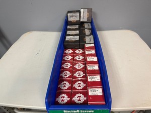 18 Boxes of 100 Medium Duty 14 Split Lock Washers, 9 Boxes of 100 Socket Head Cap Screws
