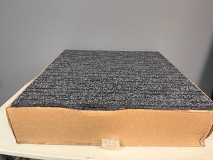 Dark Gray Carpet Squares 19 34 x 19 34. Six Boxes. Qty 120-140.