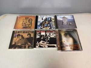 Motley Crue, Foreigner, The Who, Jeff Healey Band, Bon Jovi and Emmy Lous Harris CDs (Qty 6)