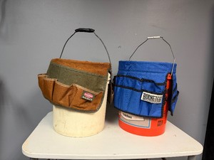 Two Five-Gallon Bucket Tool Caddys
