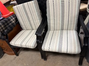 Patio Chairs with Cushions. Nice Chairs, Slight ReclineSlight Rock