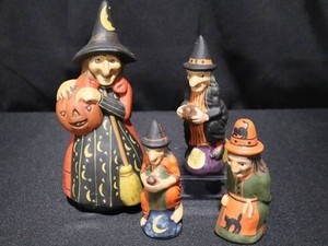 Walnut Ridge Collectibles Kathy Lorance Bejma Halloween Witches (Lot of 4)