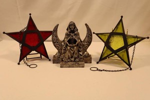 Dryad Design 128 Moon Goddess & Pentagram Stars - 3-Piece Mixed Lot