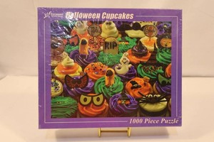 NEW Vermont Christmas Company Halloween Cupcakes 1000-Piece Jigsaw Puzzle
