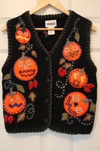 Designers Originals Studio Halloween Pumpkin Vest