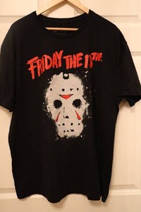Vintage Friday the 13th Jason Voorhees Hockey Mask Graphic T-shirt XL