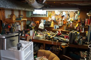 Contents of Work Bench - Hand Tools, Power Tools, Hardware