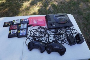 Sega Genesis Game Console and Games