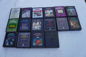Vintage Atari Game Cartridges