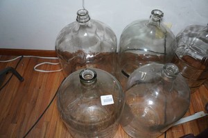 Large Clear Glass Carboy Jugs
