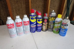 Sea Foam, WD-40, Flex Seal, Blaster, Liquid Wrench