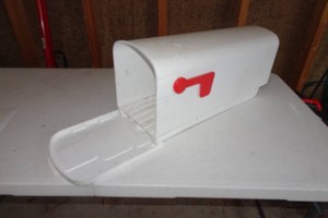 White Plastic Mailbox