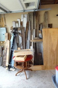 Assorted Wood - Barn Wood Slabs, Table, Headboard