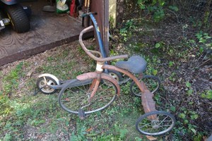 Antique Scooter and Tricycle