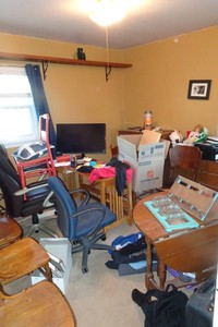Contents of Room - MCM Furniture, Monitors, Stereo System, Antique Chairs