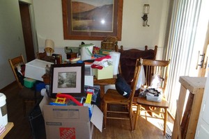 Assorted Housewares - Antique Kitchen Table with Leaves and Chairs, Dcor, Toys