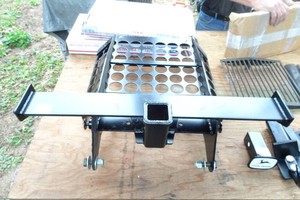 Custom Built Grill Guard with Hitch Mount and Bumper for John Deere 425 Tractor