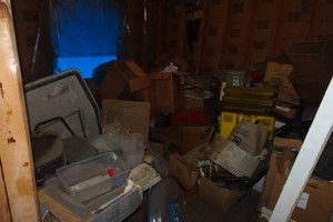 Contents of Room - Reel to Reel, Shift Levers, Corrugated Tubing