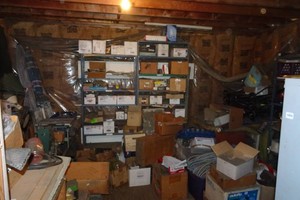 Contents of Room - Shop Smith, eBay Inventory, Abrasives, Electronics