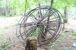 6 Antique Steel Wheels