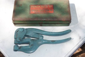 Vintage Whitney Metal Tool Co No 5 Hand Punch