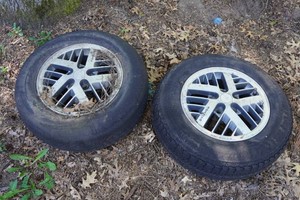 Pair of Pontiac 5 Bolt Wheels