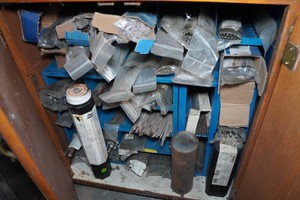 Contents of Cabinet - Assorted Welding Rod