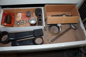 Contents of Drawer - Wrenches, Sockets and Dial Torque Wrench