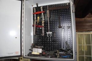 Metal Storage Cabinet with Assorted Pullers