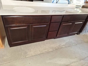 85 espresso double sink vanity