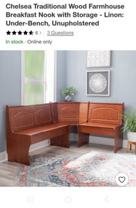 Nook table and corners bench