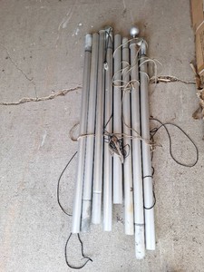 2 sets 16 aluminium flag poles