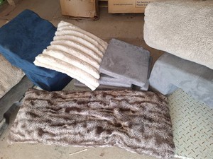 Lounge and throw pillows