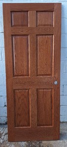New 32 prefinished medium oak solid core door