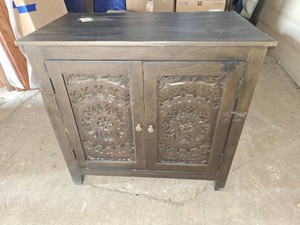 Chocolates color side cabinet