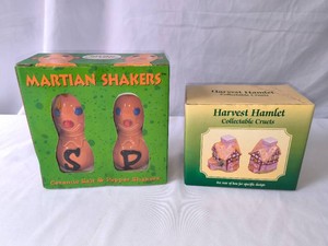 Martian and Harvest Hamlet Salt and Pepper Shakers-2 sets