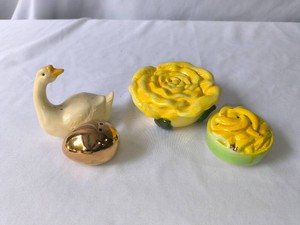 Goose and golden egg and Roses Salt and Pepper shakers-2 Sets