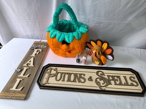 FallHalloween Decor lot