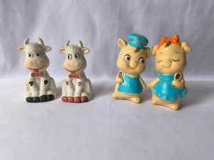 Cows and Pigs Salt and Pepper Shakers-2 Sets